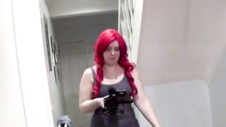 UK MOMMY Devon Breeze sucking shaft deepthroat in audition