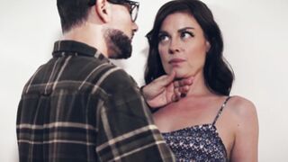 Sexy teen Sovereign Syre gets warm cum all over her large tits