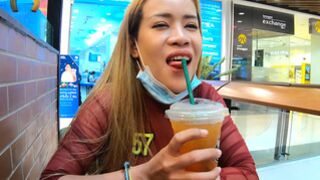 Big tits amateur Thai STEPMOM GF sex after a visit to the mall