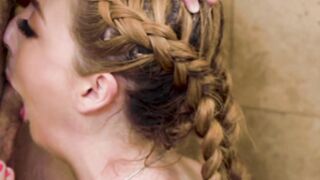 Big Titted beauty Megan Winters gets hot facial after sexy massage