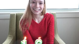 Holy shit this hottie is so adorable & she just turned 18.
