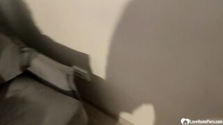 Lustful slutty Tinder chick giving a best blowjob