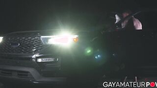 Hunky Derek Derek Thibeau plows hard the smooth tight booty of horny Aiden Jacobs