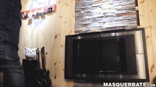 Handsome Zack Lemec makes his prick harder through wanking