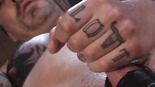 He finds a long silver rod & decides to fuck his dick in a sensational-soundin