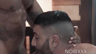 Choking submissive Luca Miklos butt & throat with my black cock is beyond bombshell
