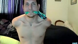 ZackRandall: Satisfying Wyatt Blaze Pleasures His Tight Booty With Dildo