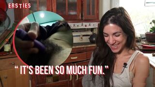 Ersties - Magena Plays With Her Unshaved Beaver Inside an Elevator