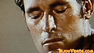 Vintage muscle gays deepthroat sucking & ass pumping raw