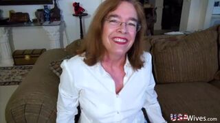 Unshaved Old Woman Pusssy Pleasured with Toy