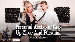 Jade Venus & Sage Roux Take Office Slut Duties to a Whole New Level