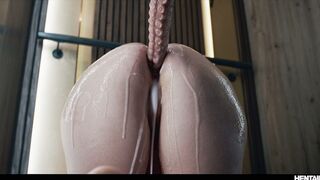 Hardcore Real Life Hentai - Cum Tart Redhead Sata Jones Monster Ravaged in Elevat