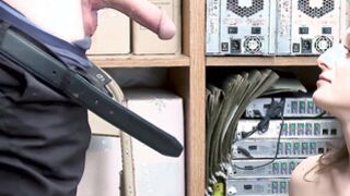 Strict Security Officer gives one Way Out to Burglar