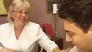 Old Woman Professor Flirts With Her Schoolgirl